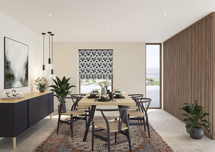 Castillo Velvet, Illusion - Motorised Roman Blind - Image 8